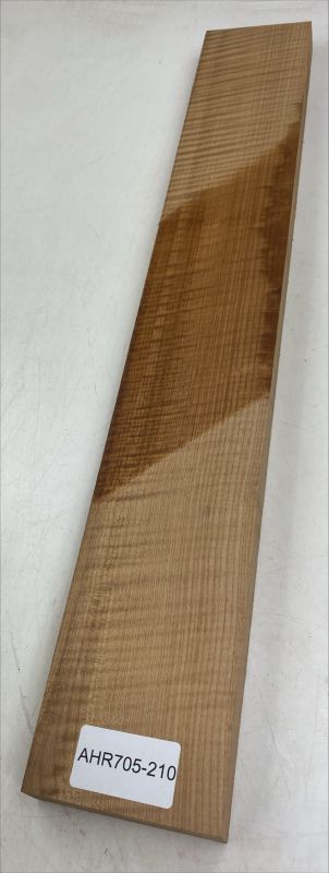 Neck Sycamore / European Maple, curly, roasted "Caramel" - Unique Piece #210